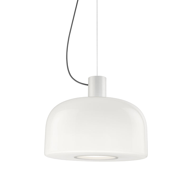Flos - Bellhop Glass Pendelleuchte | Ø 45 cm / weiß