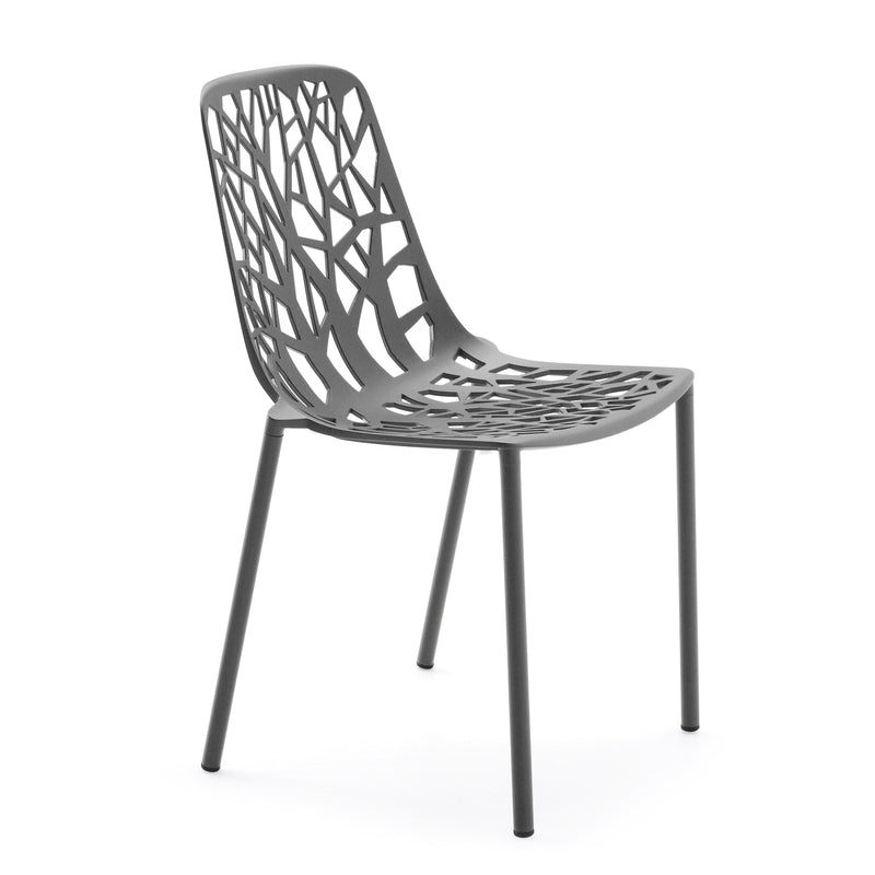 Fast - Forest Stapelstuhl (Outdoor) | metallic grau