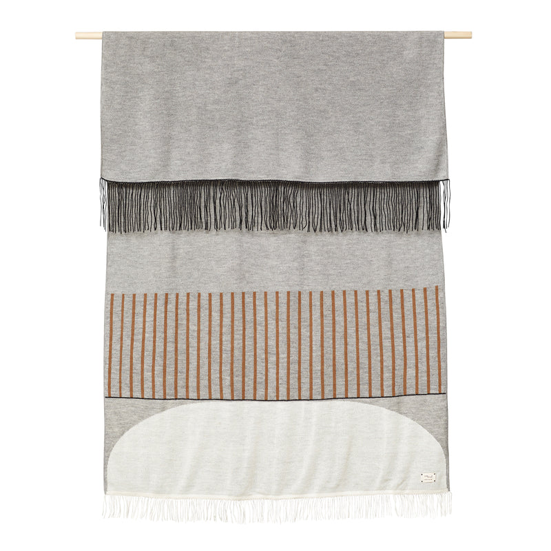 Form & Refine - Aymara Decke | gemustert grau