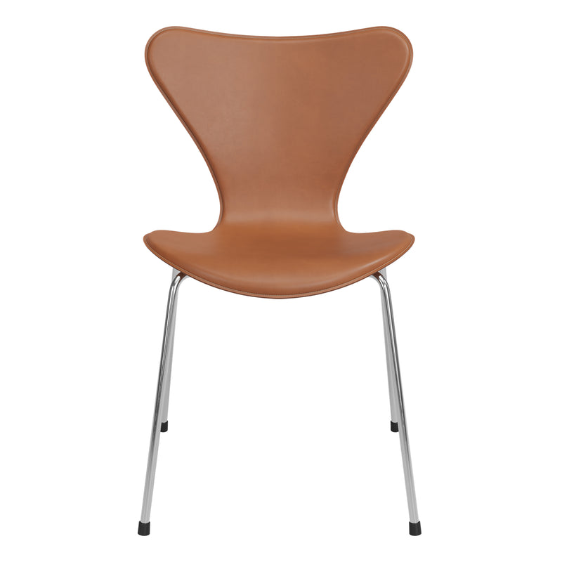 Fritz Hansen - Serie 7 Polsterstuhl | Sattelleder saddle brown