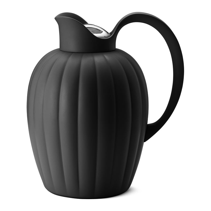 Georg Jensen - Bernadotte Thermoskanne | 1 l / midnight black