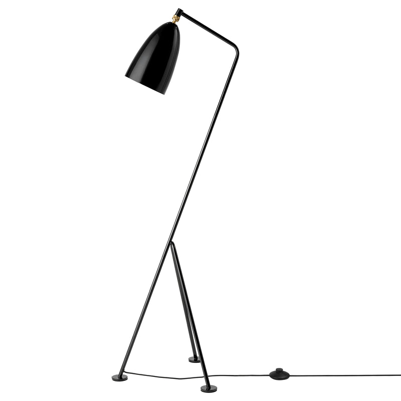 Gubi - Gräshoppa Stehleuchte GM1 | black glossy