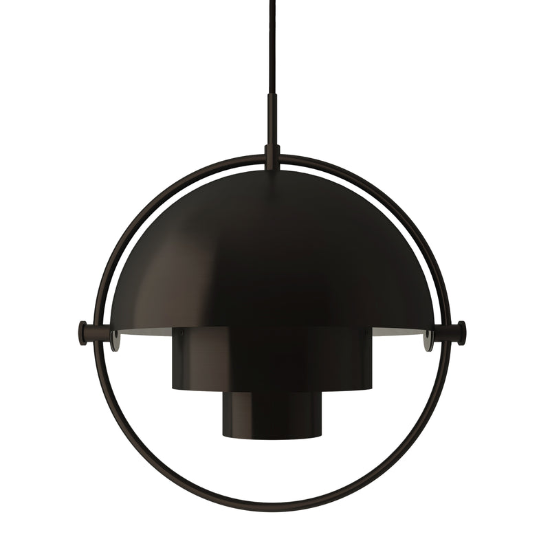 Gubi - Multi-Lite Pendelleuchte | Ø 36 cm / Messing schwarz/schwarz