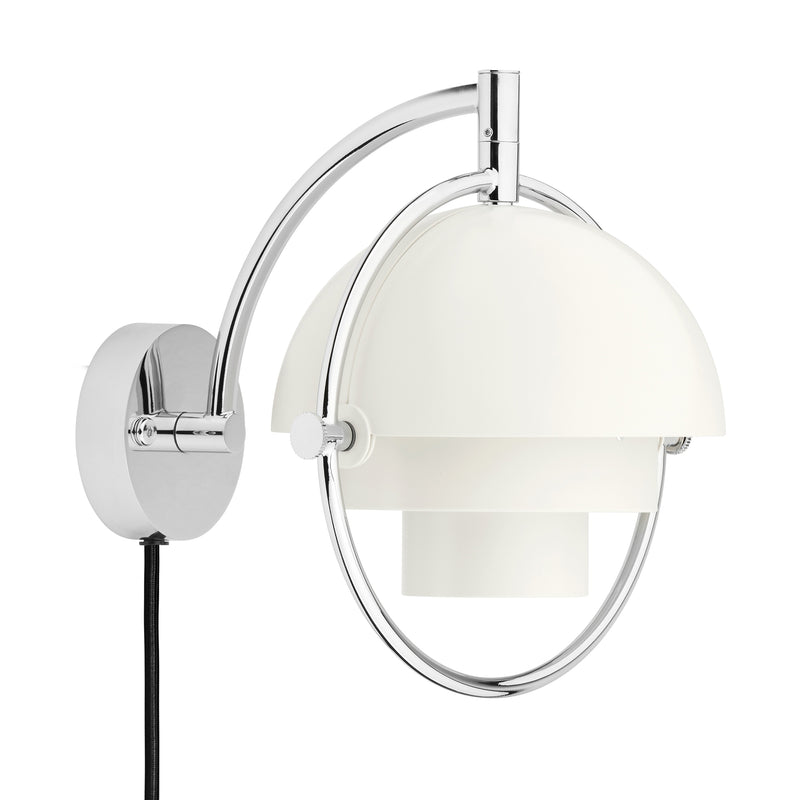 Gubi - Multi-Lite Wandleuchte | chrom/weiß semi matt
