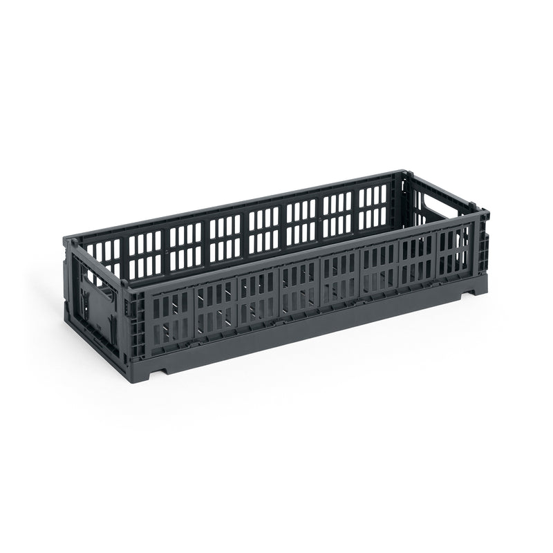 HAY - Colour Crate Korb Mini Oblong | charcoal
