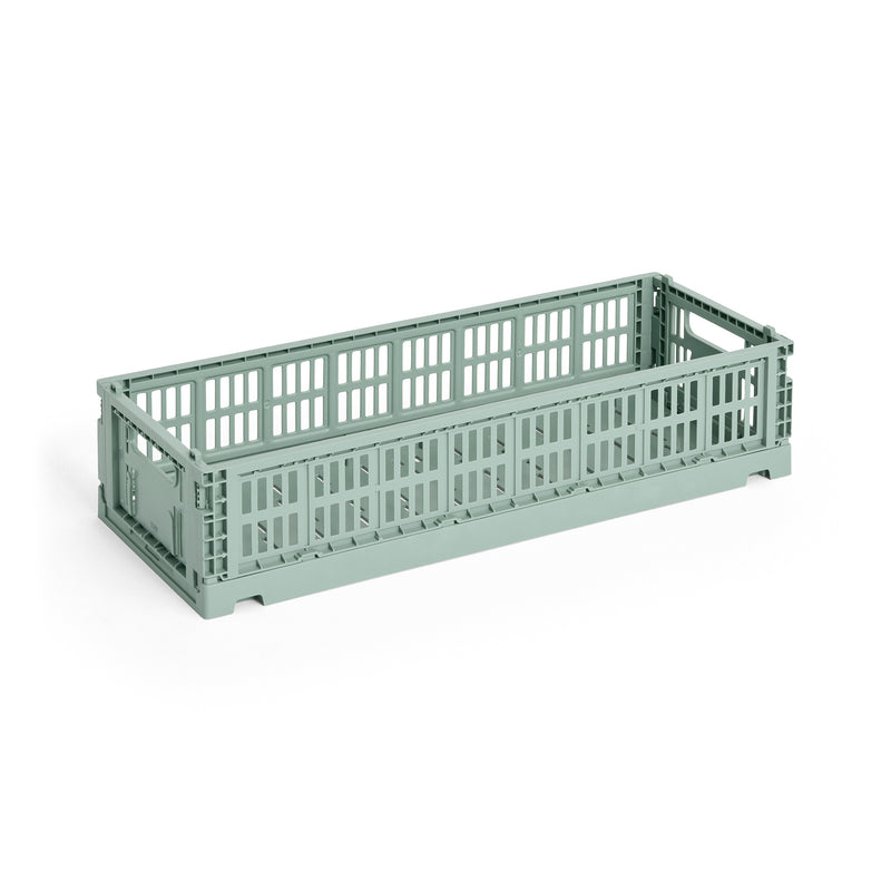 HAY - Colour Crate Korb Mini Oblong | sage green