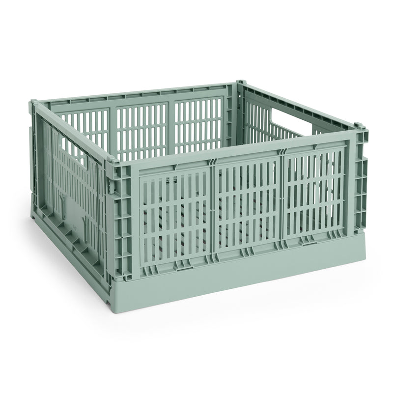 HAY - Colour Crate Korb Square | L / sage green