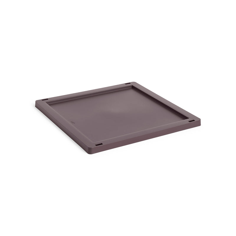 HAY - Deckel für Colour Crate Square Korb | Kunststoff / M / bordeaux