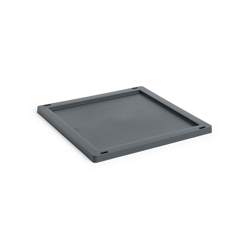 HAY - Deckel für Colour Crate Square Korb | Kunststoff / M / charcoal