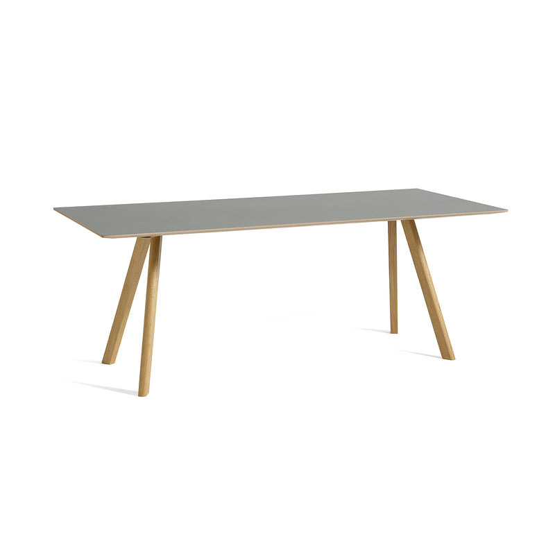 HAY - Copenhague CPH30 Esstisch | 200 x 90 cm / grau / Eiche lackiert