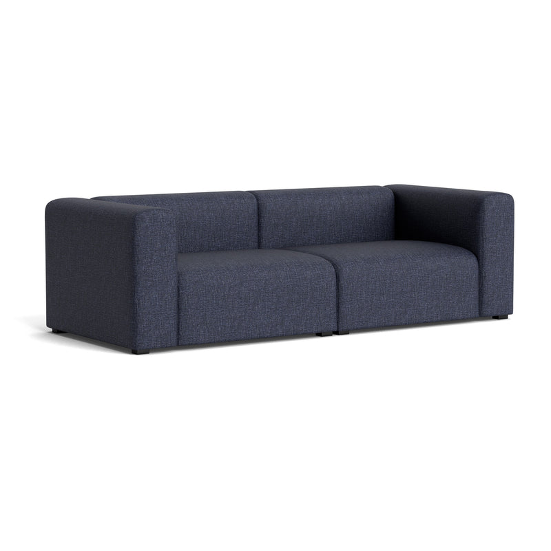 HAY - Mags Sofa 2,5-Sitzer | Overlap dunkelgrau (03) / Armlehne beidseitig / Kombination 1