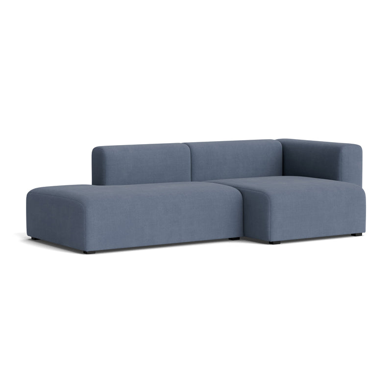 HAY - Mags Sofa 2,5-Sitzer | Linara blau (198) / Armlehne rechts / Kombination 3