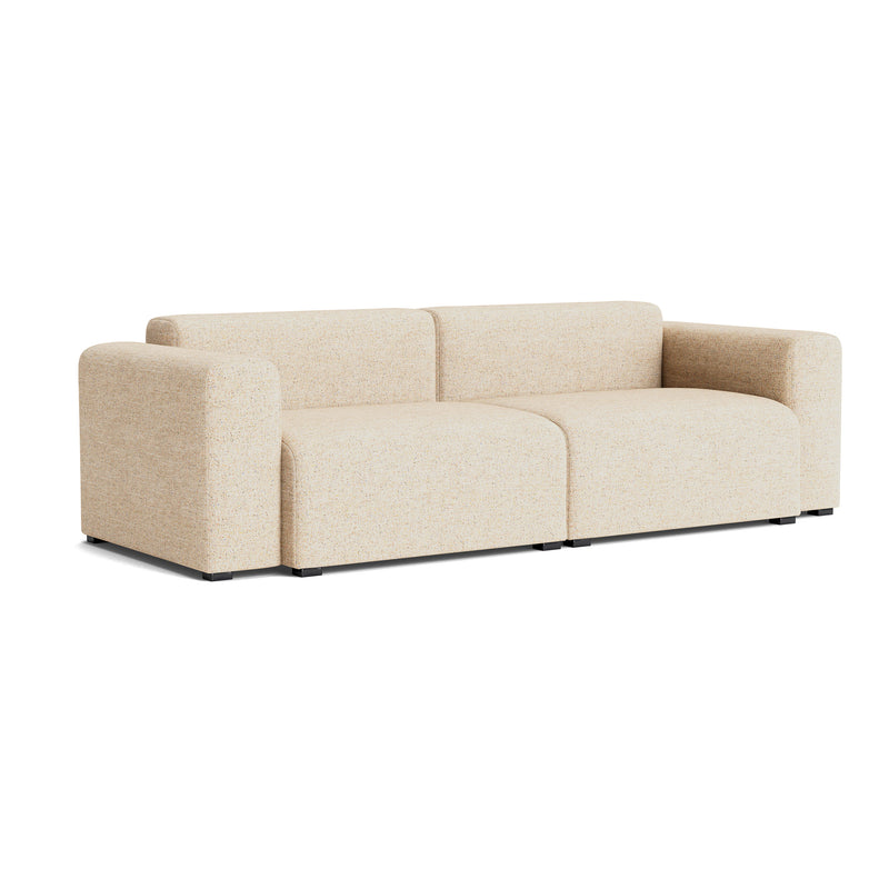 HAY - Mags Sofa 2,5-Sitzer mit niedriger Armlehne | Bolgheri beige (LGG60) / Armlehne beidseitig / Kombination 1