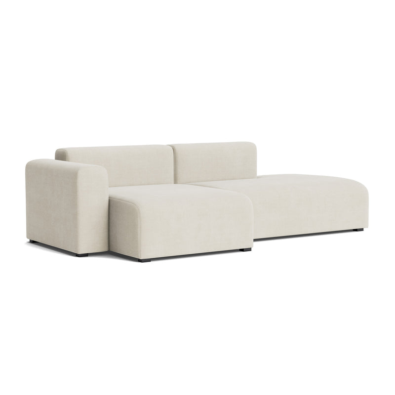 HAY - Mags Sofa 2,5-Sitzer mit niedriger Armlehne | Linara creme (440) / Armlehne links / Kombination 3