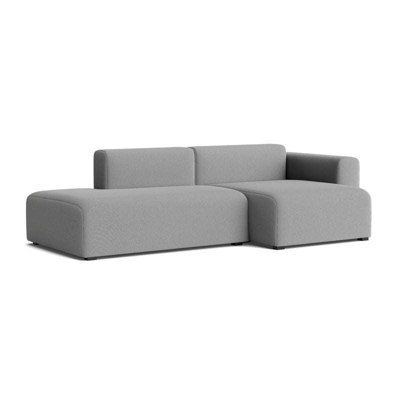 HAY - Mags Sofa 2,5-Sitzer mit niedriger Armlehne | Steelcut Trio grau (133) / Armlehne rechts / Kombination 3