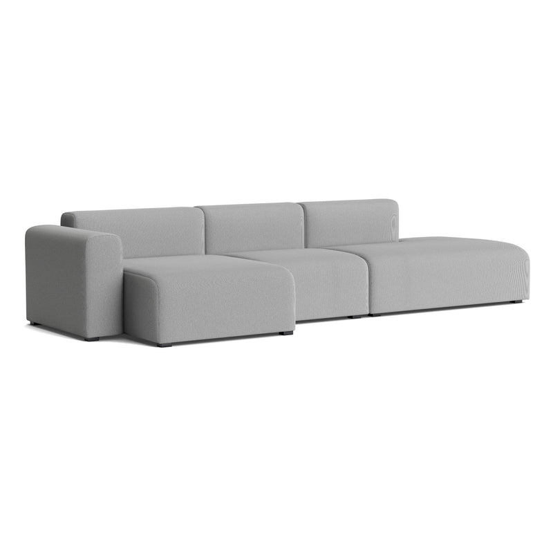HAY - Mags Sofa 3-Sitzer | Steelcut Trio grau (133) / Armlehne links / Kombination 4