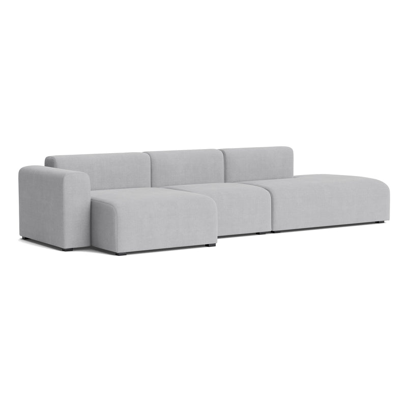 HAY - Mags Sofa 3-Sitzer | Linara hellgrau (443) / Armlehne links / Kombination 4