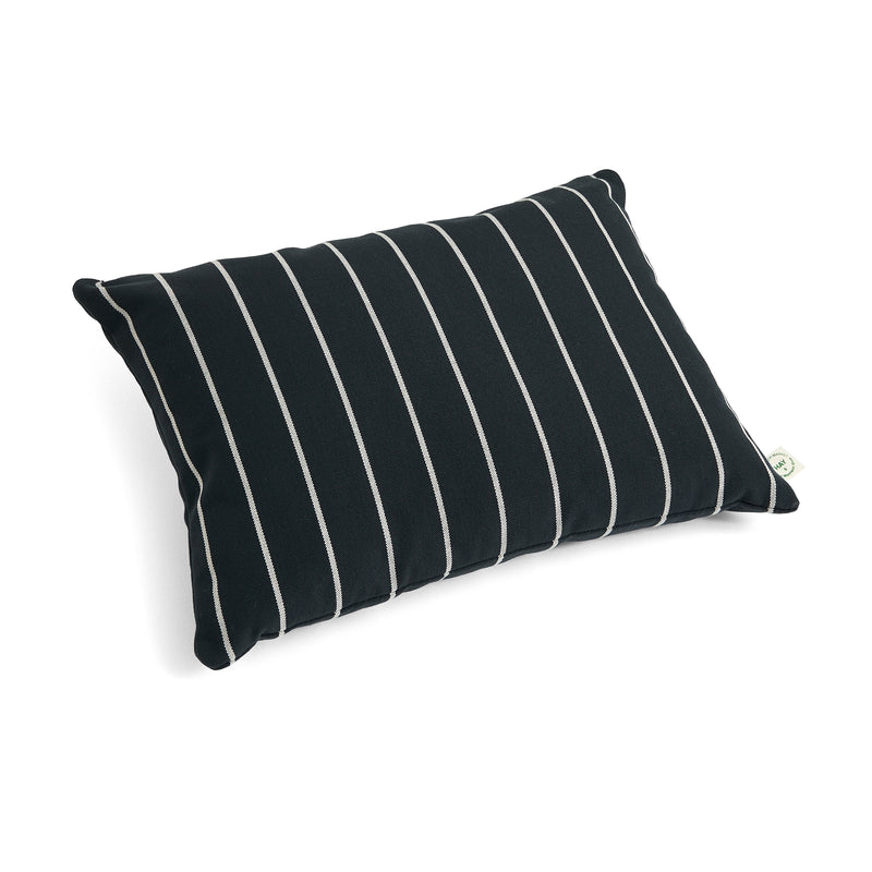 HAY - Outdoor Market Kissen | black with beige stripe