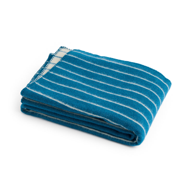 HAY - Outdoor Market Überwurf | blue with beige stripe