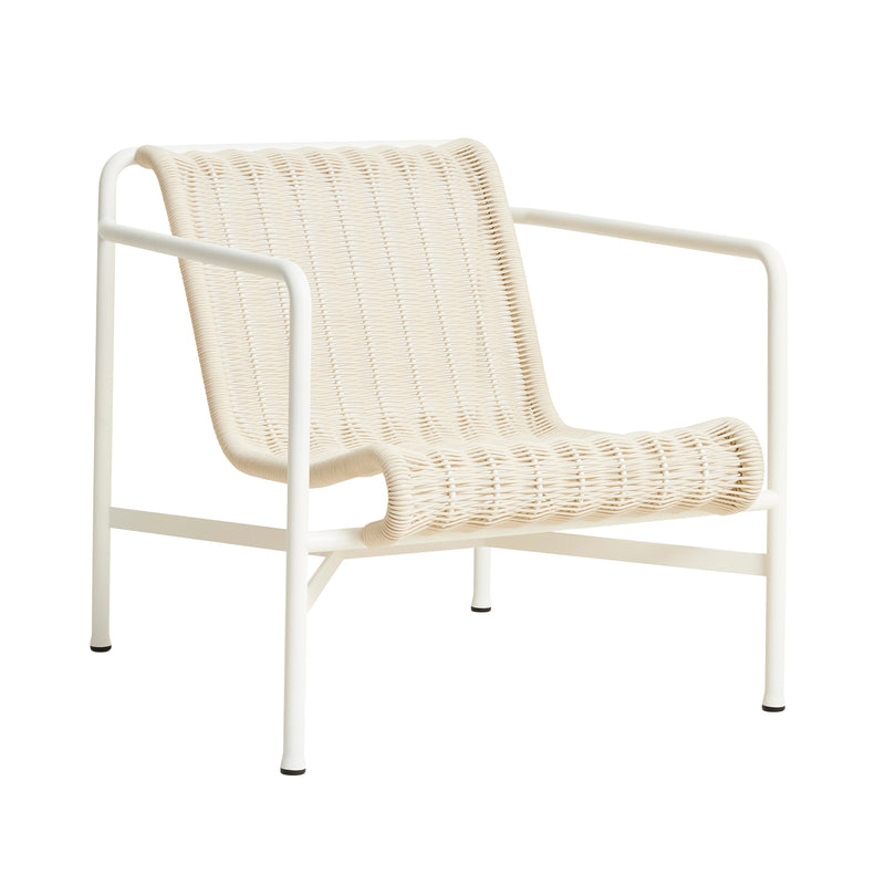 HAY - Palissade Cord Lounge Chair Low | cremeweiß
