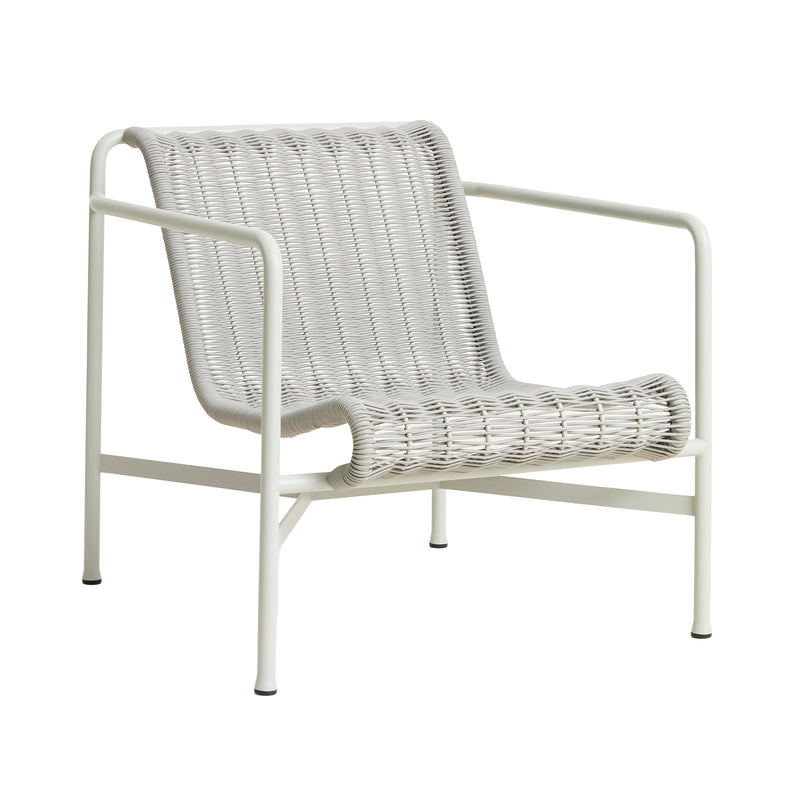 HAY - Palissade Cord Lounge Chair Low | nebelgrau