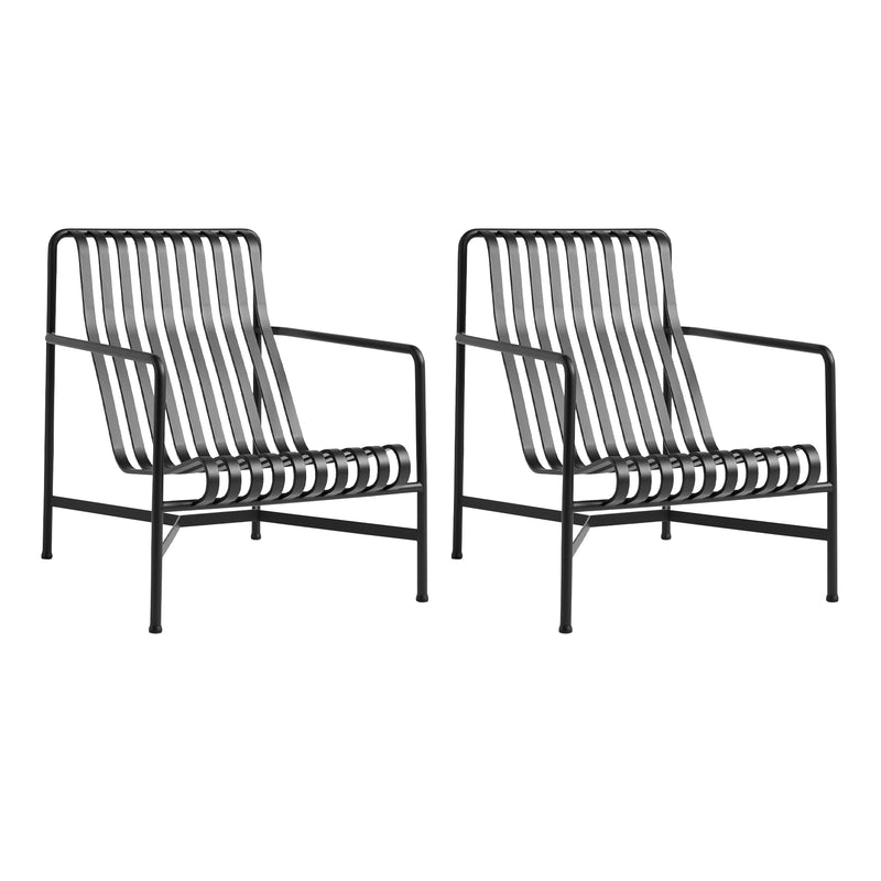 HAY - Palissade Lounge Chair High Set | anthrazit