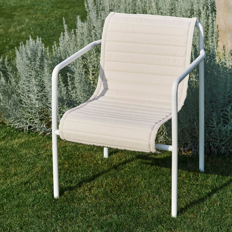 HAY - Palissade Quilted Cushion für Dining Armchair | cremeweiß