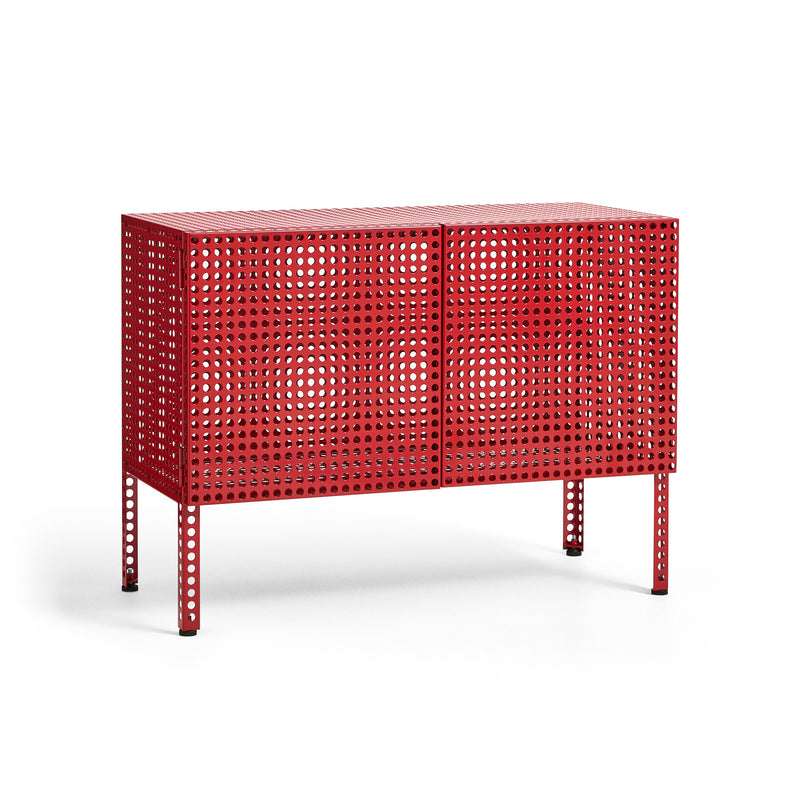 HAY - Perforated Cabinet | small / wine red
