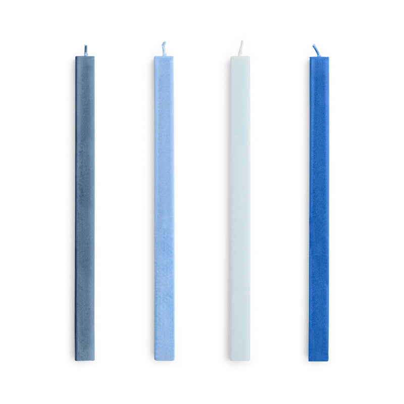 HAY - Square Stabkerzen | blue/bordeaux