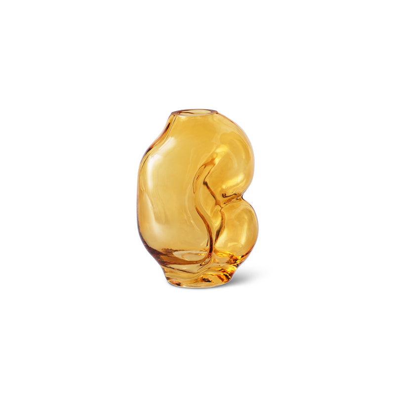 HKliving - Gleam Glasvase | small / amber