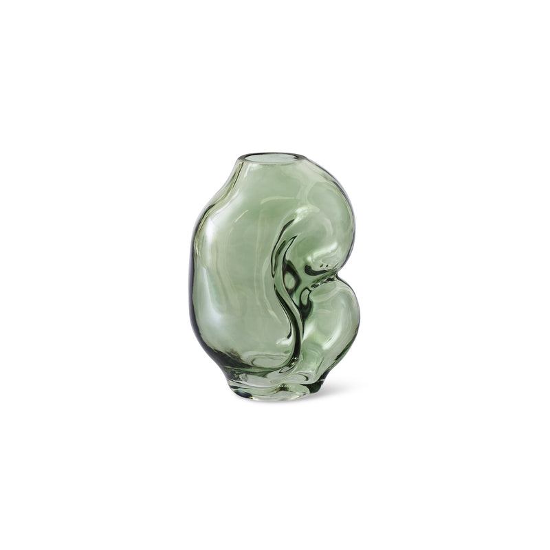 HKliving - Gleam Glasvase | small / olive