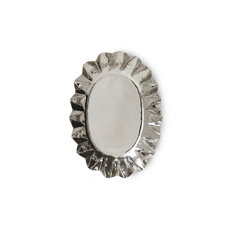 HKliving - New Classics Tablett | medium / chrome