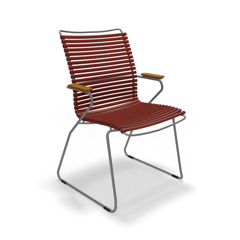 HOUE - CLICK Outdoor Dining Armlehnstuhl mit hoher Lehne | Paprika