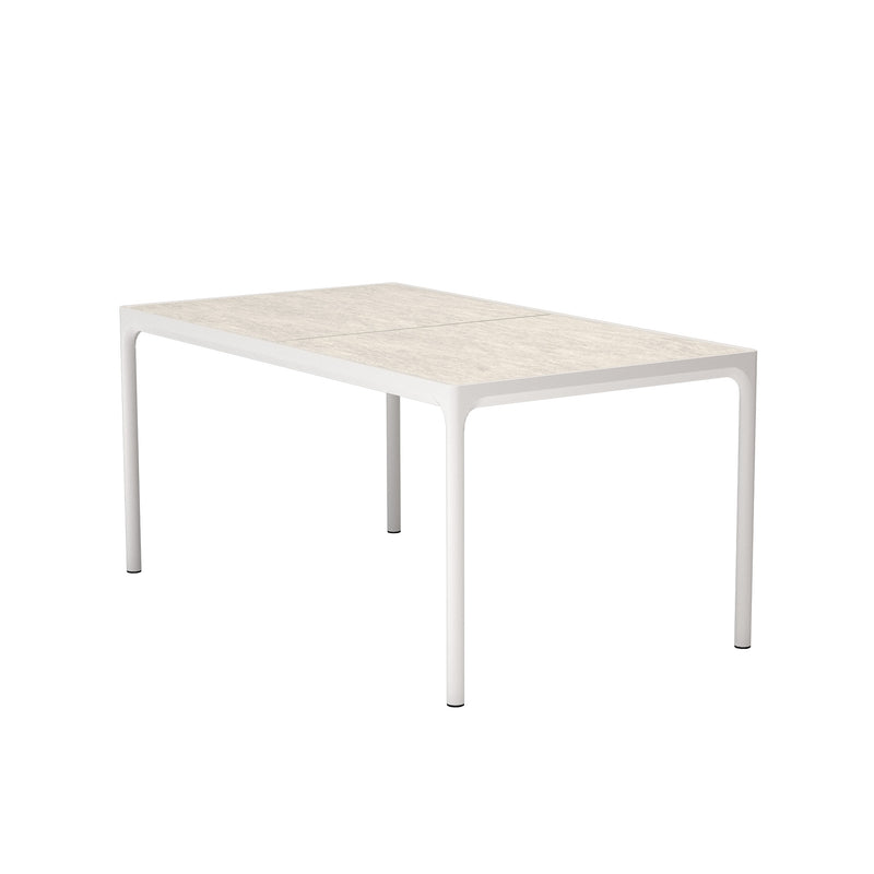 HOUE - FOUR Outdoor Tisch | 160 x 90 cm / muted white/shell