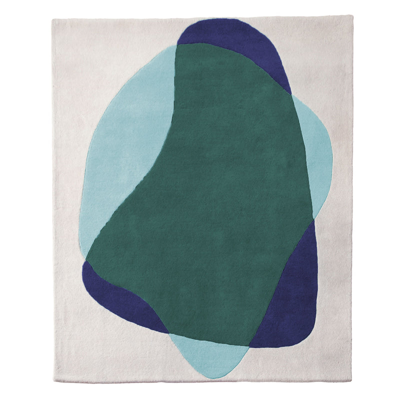 Hartô - Serge Teppich | grün/blau