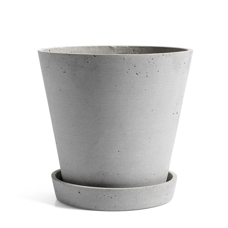 HAY - Blumentopf mit Untersetzer | XL / grau