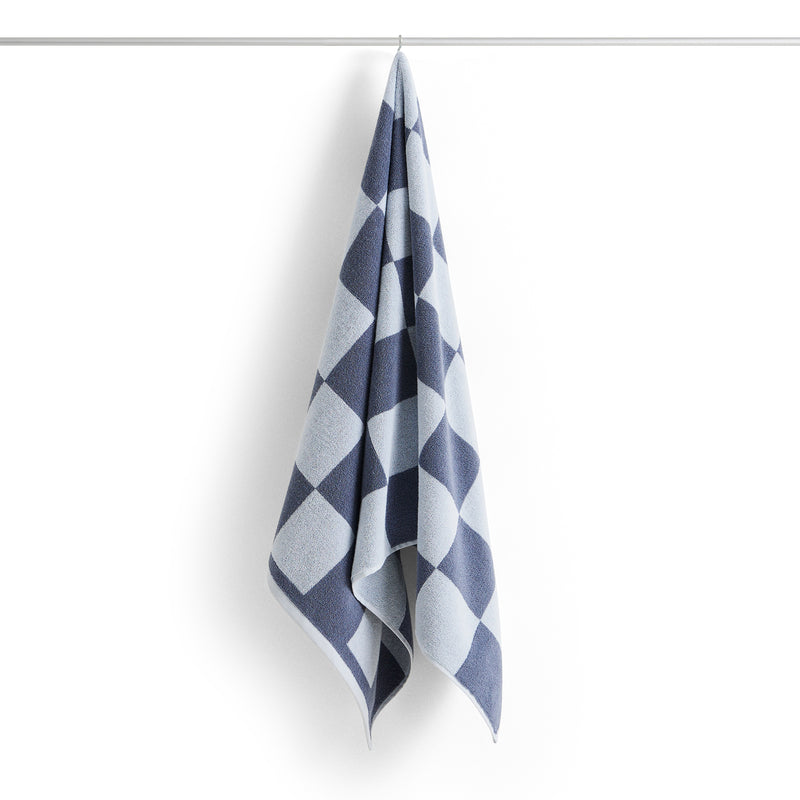 HAY - Check Badetuch | steel blue