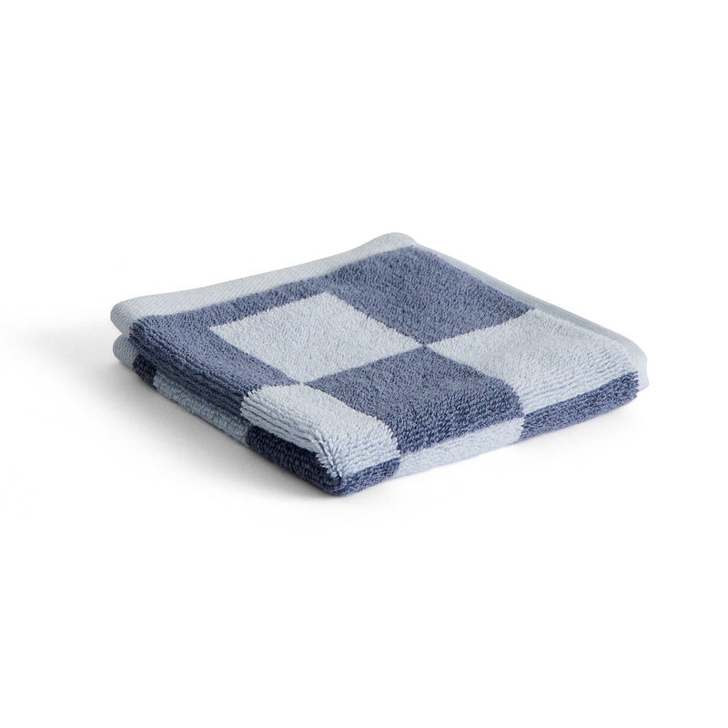 HAY - Check Waschlappen | steel blue