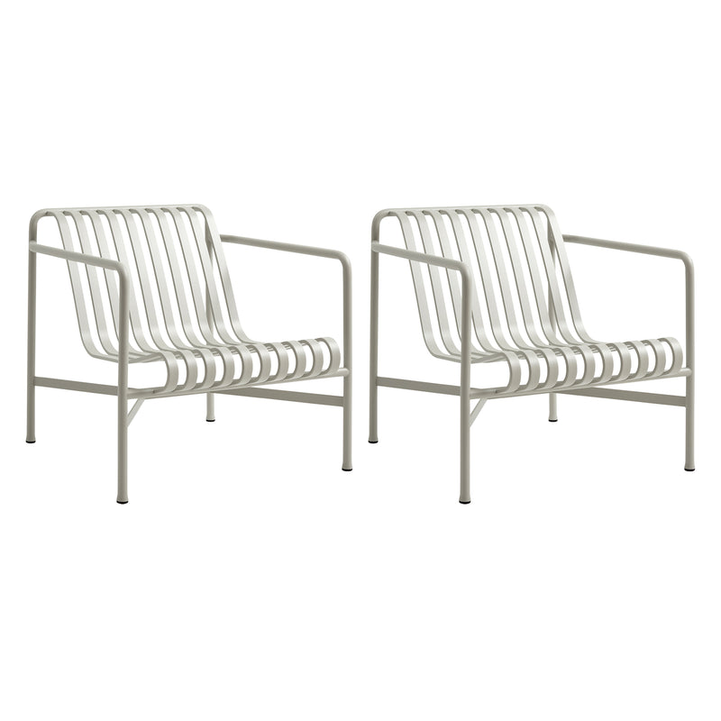 HAY - Palissade Lounge Chair Low Set | hellgrau