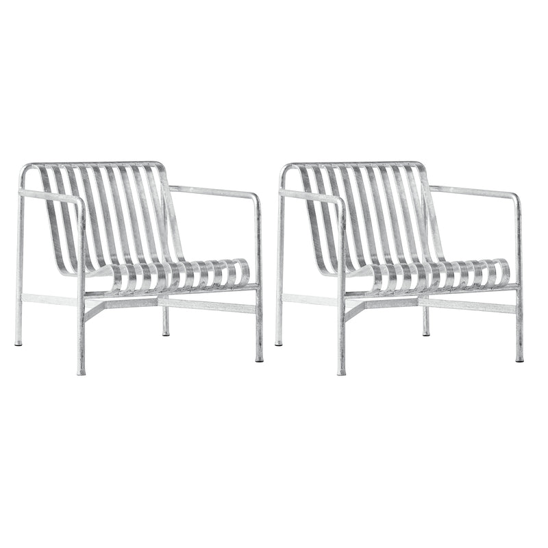 HAY - Palissade Lounge Chair Low Set | hot galvanised