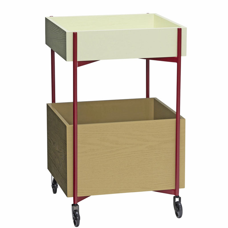 Hübsch Interior - Fresh Trolley | khaki/burgundy