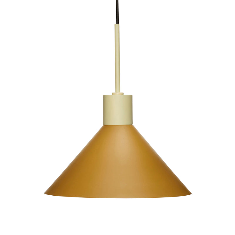Hübsch Interior - Metall Pendelleuchte | sand/braun