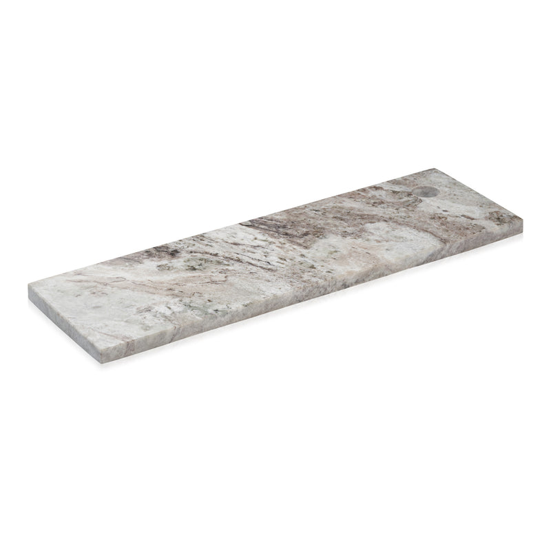 Humdakin - Marmor Servierbrett rechteckig | 45 x 14 cm / braun