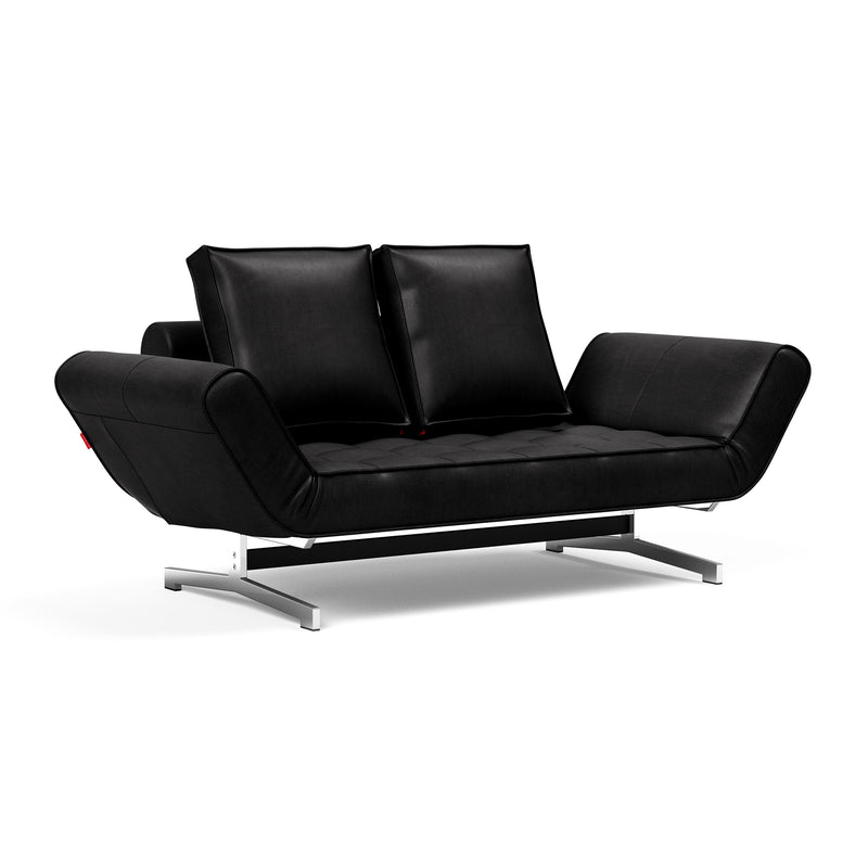 Innovation Living - Ghia Laser Tagesbett | Innovation Living Faunal black (550) / chrom