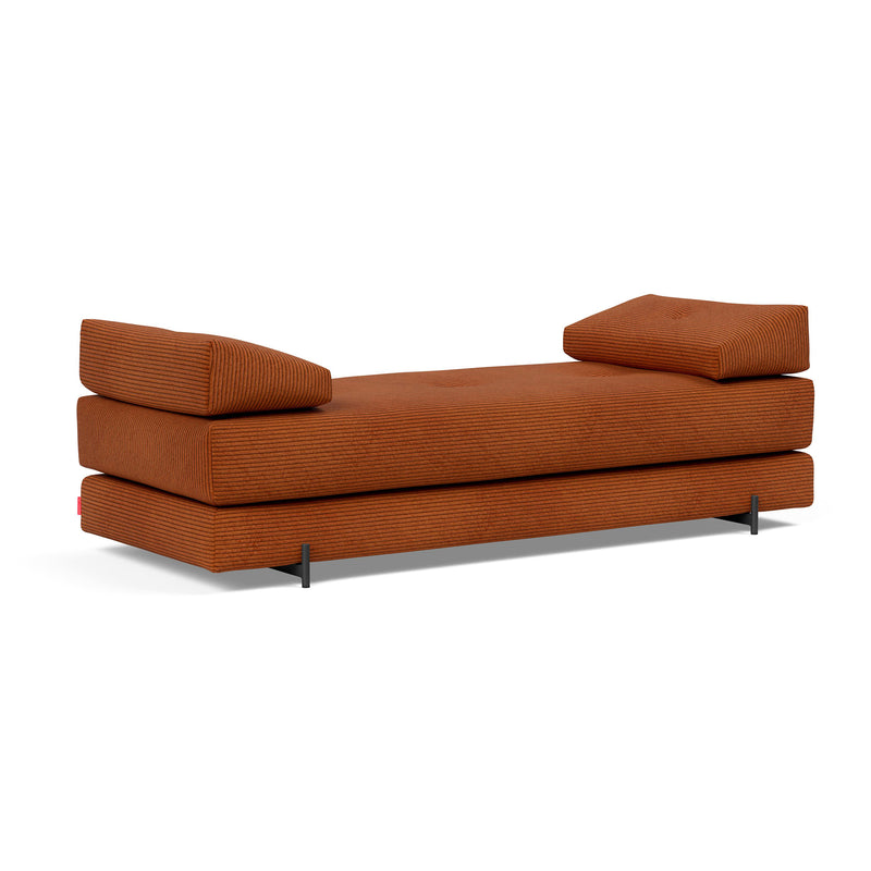 Innovation Living - Sigmund Indu Schlafsofa | Innovation Living Corduroy burnt orange (595)