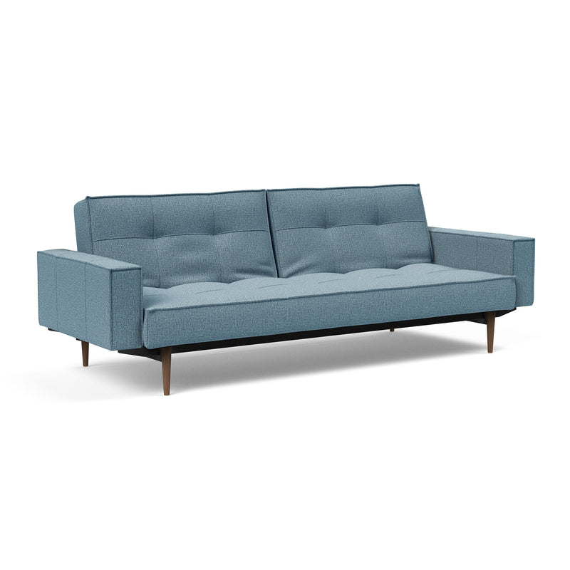 Innovation Living - Splitback Styletto Schlafsofa | Innovation Living Mixed Dance light blue (525) / mit Armlehnen