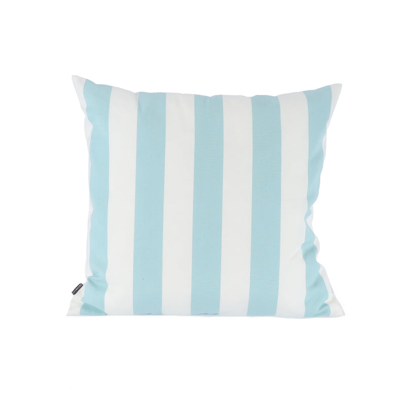 Jan Kurtz - Somnia Outdoor Kissen | 48 x 48 cm / Streifen weiß/hellblau