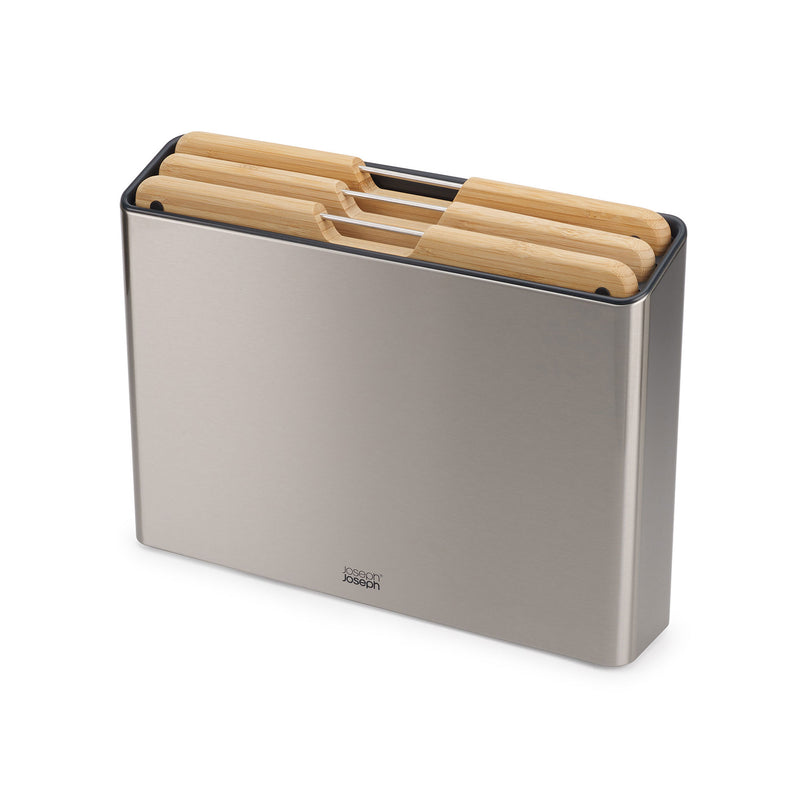Joseph Joseph - Folio Steel Schneidebretter | 4-teilig / Edelstahl/Bambus