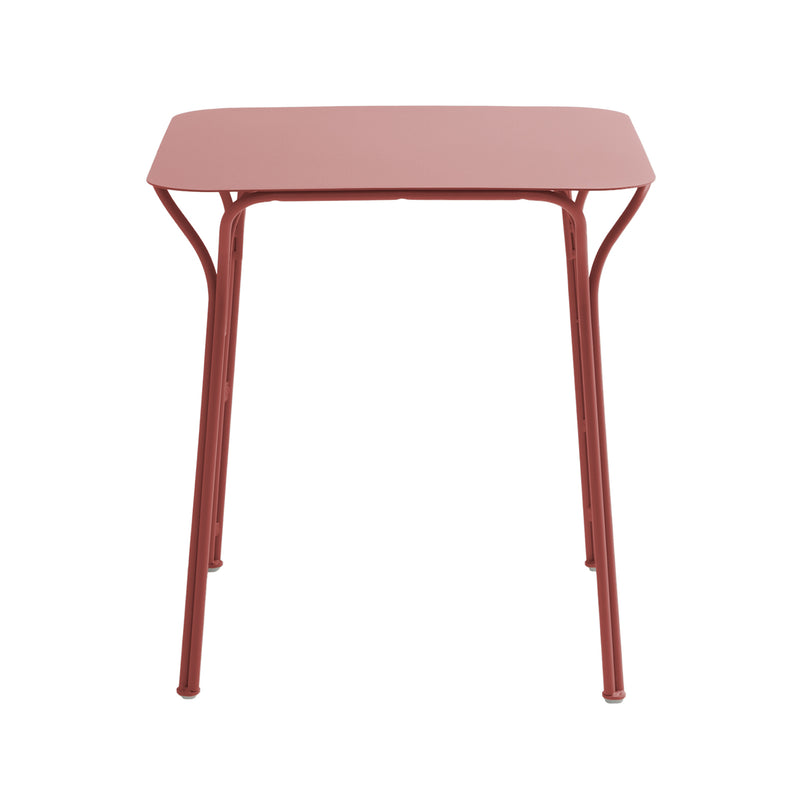 Kartell - Hiray Gartentisch | 70 x 70 cm / rostorange