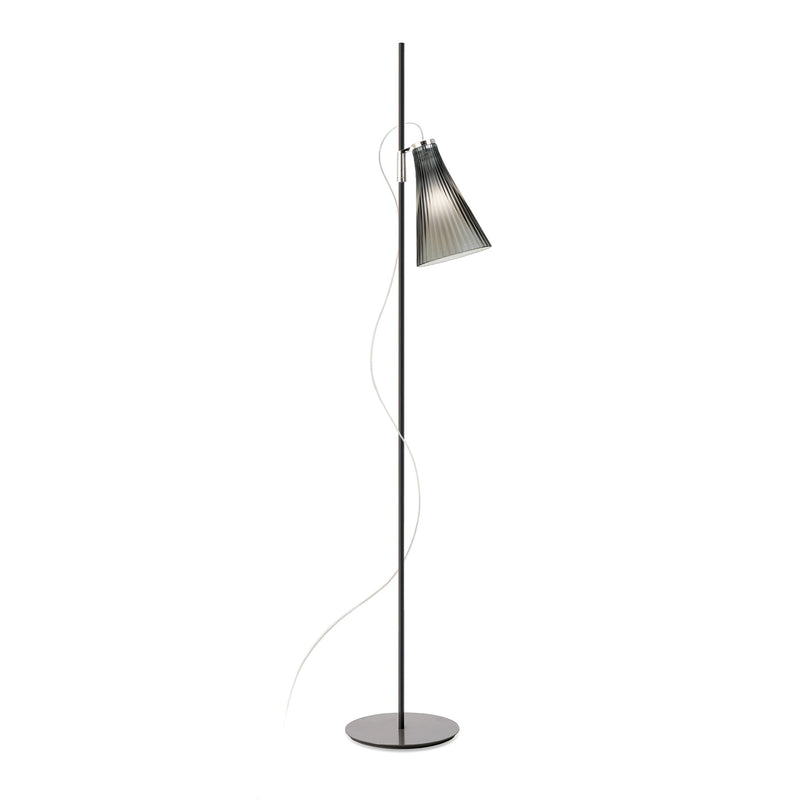 Kartell - K-Lux Stehleuchte | rauchgrau / schwarz